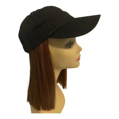 Vivica A Fox Baseball Cap Do Wig Shaded Brown Locs Synthetic Hair NWT - Image 1 of 4