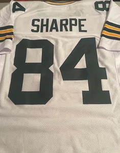 STERLING SHARPE #84 SEWN STITCHED WHITE CUSTOM JERSEY SIZE XLG HALL OF FAME 2025 - Picture 1 of 2