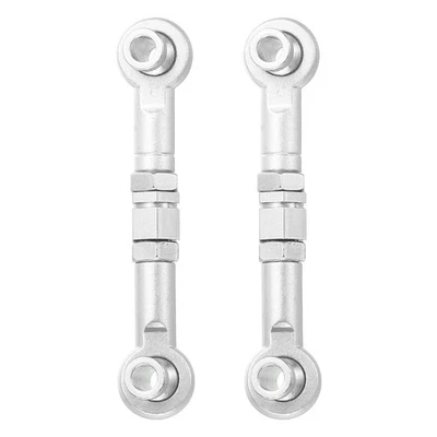 2 Stück Lenk Servo Stange RC Aluminium Lenker Für RC Auto (Silberton, 38mm) - Bild 1 von 4