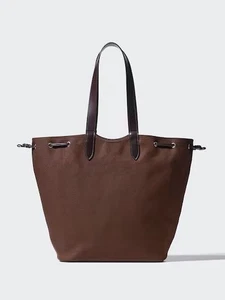 UNIQLO Canvas Tote Bag 485677 NATURAL DARK BROWN Unisex Neu Japan Jan. 2026 PSL - Bild 1 von 12