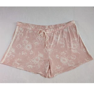 Lucky Brand Shorts Damen 3X rosa weiß Blumen weicher Pyjama Kordelzug - Bild 1 von 8