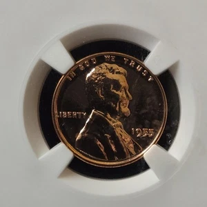 1955 Lincoln Wheat 1c Cent NGC PF66 RD Red - Picture 1 of 4