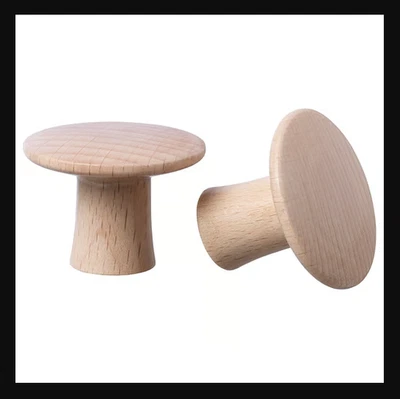 IKEA VINNÄSET Knopf Buche Ø 37 mm-2 Stück, Möbel- & Küchenschrank-Upgrade - Bild 1 von 4