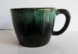 Blue Mountain Clay Pottery Coffee Tea Mugs Cups Blue Green Black Drip Glaze - Picture 1 of 8