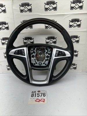 13-17 GMC Terrain Denali Steering Wheel Leather Lane Dep Warning Black 23290609 Foto 1 de 4