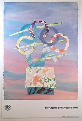 Póster de los Juegos Olímpicos de Los Ángeles 1984. Arte de Billy Al Bengston. Foto 1 de 4