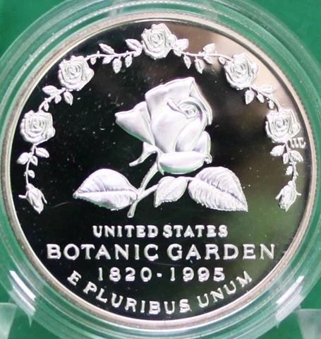 1997 P Botanic Garden Proof Silver One Dollar Commemorative US Mint Coin ONLY Cover