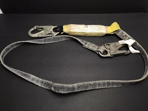 Fall Safe! Safety Lanyard 6' Internal Shock-Absorbing Protection With Snap Hooks - Picture 1 of 6