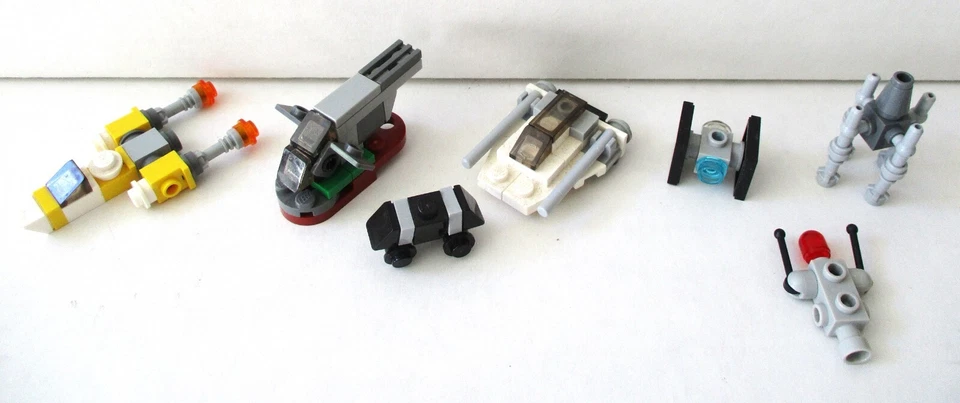 Y-WING SLAVE I TIE FIGHTER Lego Star Wars Advent Calendar Mini Vehicles Lot of 8 - Image 1 of 4