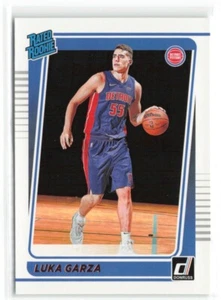 2021-22 Donruss Luka Garza RC Rookie Detroit Pistons #214 - Picture 1 of 2