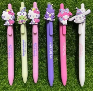 1x Cute Sanrio Hello Kitty Black Ink Pen My Melody Doll Puppet Limited Gift New - Picture 1 of 10