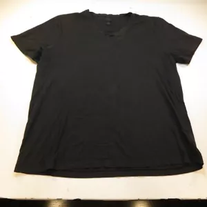 14TH & UNION DESIGNER V NECK TEE T SHIRT Mens XL Black - Picture 1 of 3