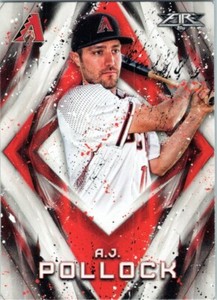 2017 Topps Fire #2 A.J. Pollock Arizona Diamondbacks