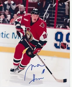MARIAN HOSSA OTTAWA SENATORS SIGNED 8 X 10 PHOTO w COA IN PERSON - Picture 1 of 1