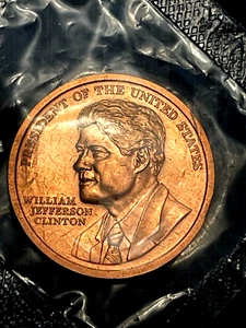 Bill Clinton 1993 US Mint 1.5" Presidential Inaugural Sealed Bronze Medal. - Picture 1 of 2