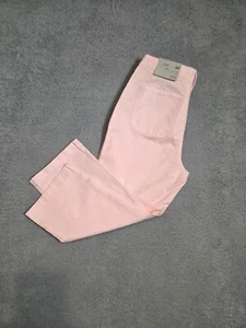 NYDJ Marilyn Crop Capri Pants Pink 6 Petite Straight Stretch Lift Tuck - Picture 1 of 10