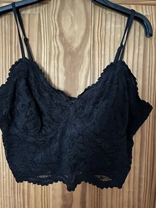 Black lace crop top from New look size 16 - Picture 1 of 5