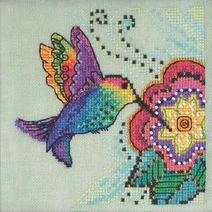 Kit de punto de cruz colibrí Mill Hill 2023 Laurel Burch Birds LB302313 - Imagen 1 de 2