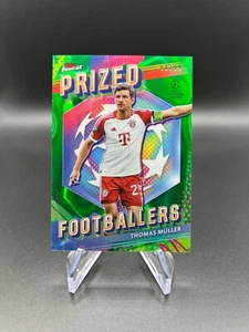 2023-24 Topps Finest UEFA Thomas Muller Premiado Futbolistas Lava Verde - #PF-9 - Imagen 1 de 2