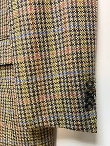 TOYNER Men's Wool / Cashmere Multi Check Blazer Jacket Size EU50 UK40