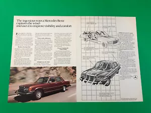 1978 MERCEDES BENZ ORIGINAL VINTAGE PRINT AD ADVERTISEMENT 2 PAGE - Bild 1 von 1