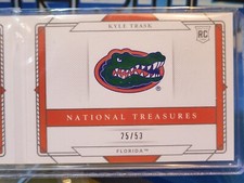 Kyle Trask 2021 National Treasures RPA Rookie Booklet Gators On Card Auto/53!!