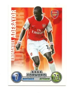 Topps Match Attax Trading Card 2007/2008 Arsenal Emmanuel Adebayor - Picture 1 of 2