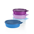 NEW Tupperware Microwave Reheatable Cereal Bowls with Matching Seals - Set of 4