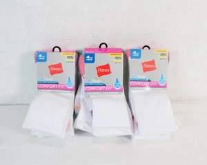 Pack of 3 Hanes 4 Pairs Crew Socks X-Temp Womens Size 8-12 NEW A297 - Picture 1 of 8