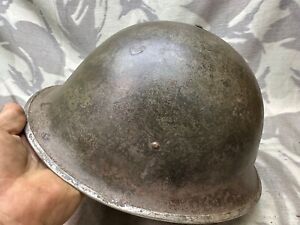 Original WW2 Canadian / British Army Mk3 High Rivet Turtle Helmet & Liner