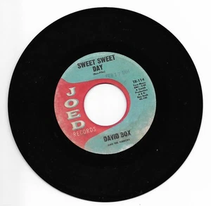DAVID BOX-JOED 114 TEEN ROCKER 45RPM SWEET SWEET DAY DAVID BOX OF THE CRICKETS - Picture 1 of 1
