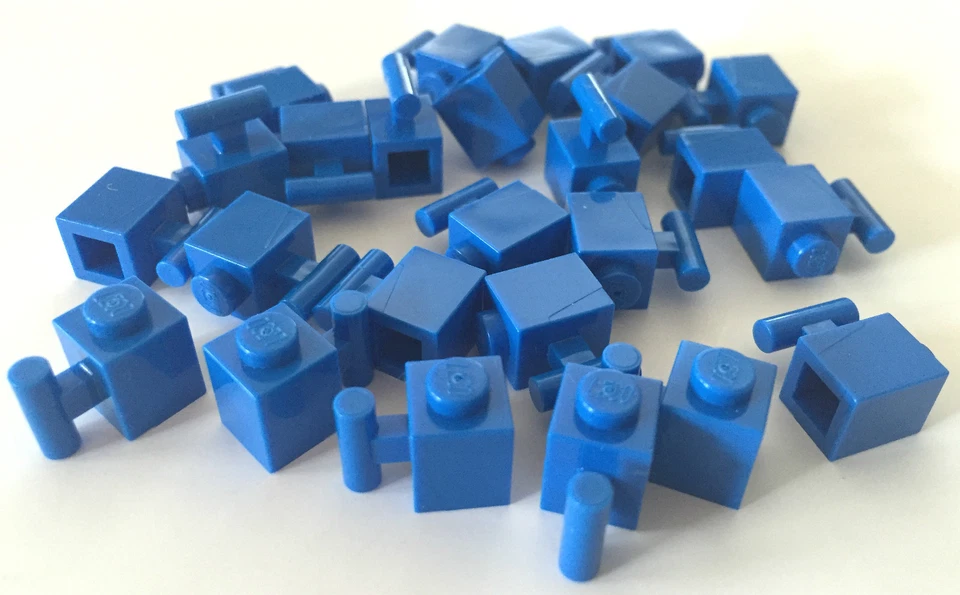 *NEW* 25 Pieces Lego BRICK WITH HANDLE 1x1 BLUE 2921 - Image 1 of 1