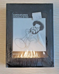 SEALED DONALD BYRD CARICATURES 8 TRACK TAPE - Foto 1 di 4