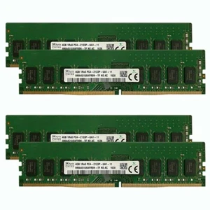 SK hynix 4x 4GB 1RX8 PC4-2133P DDR4 17000MHz 288Pin UDIMM Desktop Memory RAM - Picture 1 of 5