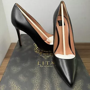 NWB Lita by Ciara Black Solid Point Toe Pump Heels Womens EU 40 US 9.5 Heels - Picture 1 of 12