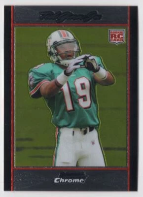 2007 BOWMAN CHROME ROOKIE Ted Ginn Jr. Miami Dolphins #146 - Image 1 of 2