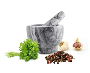 XXL Meurtrier Avec RAM 2tlg En Marbre Schlegel Broyeur Mortier pour Épices - Picture 1 of 10