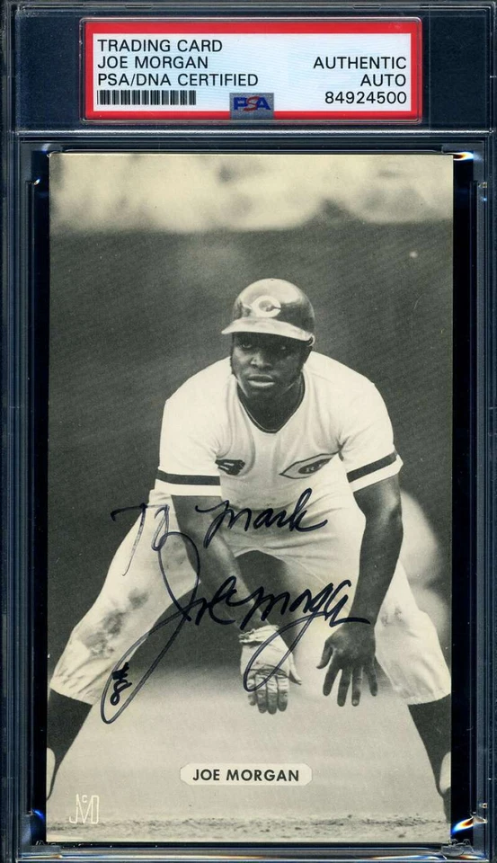 Joe Morgan PSA DNA Coa Signed Vintage Photo Postcard Autographed - Image 1 of 1