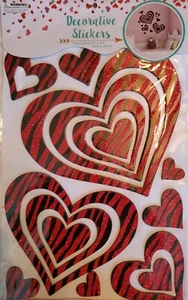 3D Foam Glitter Hearts Love Wall Decor Stickers  - Foto 1 di 5