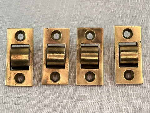 Antique Brass Rollers, Steamer Camel Back Trunk .Antique Trunk Hardware Cover