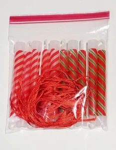 10 Pack Of 6 Inch Premium Bend & Shake Glow Sticks With Red Necklace Strings - Picture 1 of 3