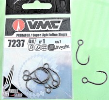 VMC 7237BN EINZELHAKEN für KUNSTKÖDER großes Öhr Top f. Wobbler Jerkbait Blinker