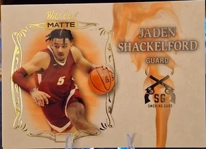 Jaden Shackelford 2022 Wild Card Matte Smoking Guns Insert - Picture 1 of 2