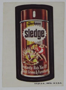 Wacky Package 3rd Series Jerkson Sledge Vintage Sticker - Picture 1 of 1
