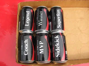6 COCA-COLA CANS "SHARE A COKE WITH.." LIMITED EDITION SERIES - Picture 1 of 4