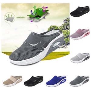 Air Cushion Slip-On Orthopedic Diabetic Walking Shoes With Arch Support Knit* - Picture 1 of 30