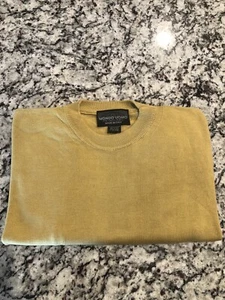 Men’s Mondo Uomo Harvest Gold S/S Sweater 2XL XXL ITALY - Picture 1 of 6