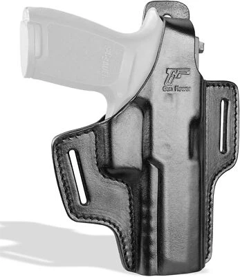 Кобура из лицевой кожи, кобура с переломом большого пальца OWB для Sig Sauer P320 компактная - Изображение 1 из 4