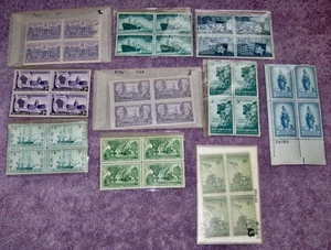 40 Briefmarken 3 Cent 4er Blöcke; ungebraucht siehe Angebot - Bild 1 von 11