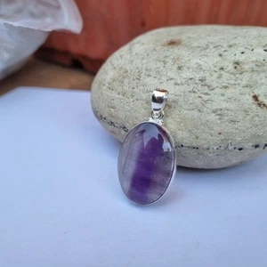Beautiful Amethyst Gemstone Pendant 925 Sterling Silver Designer Pendant PG4763 - Picture 1 of 4